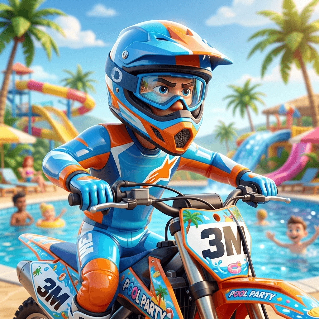 Moto X3M Pool Party