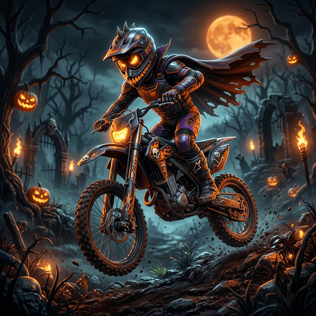 Moto X3M Spooky Land