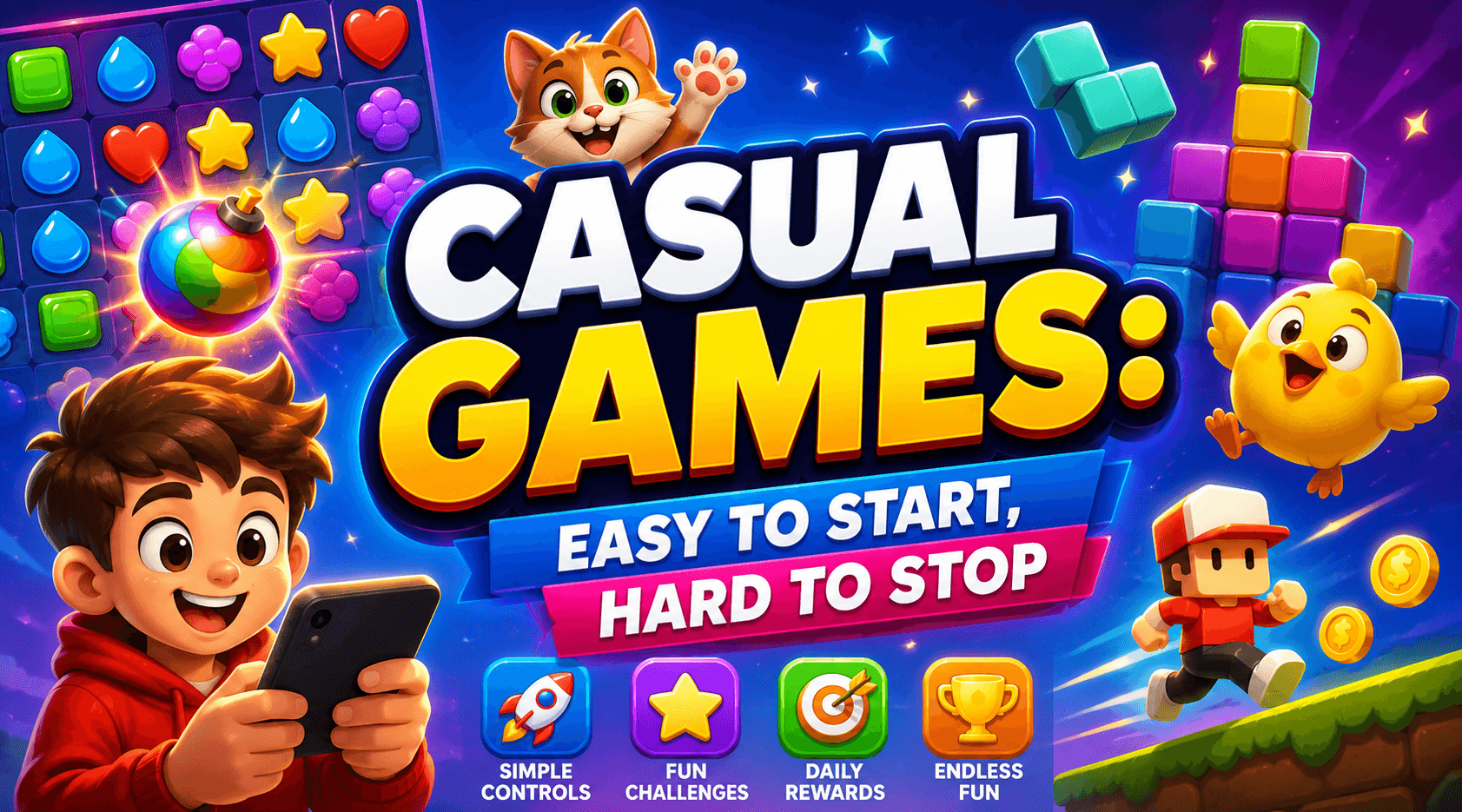 Casual Games: Easy to Start, Hard to Stop