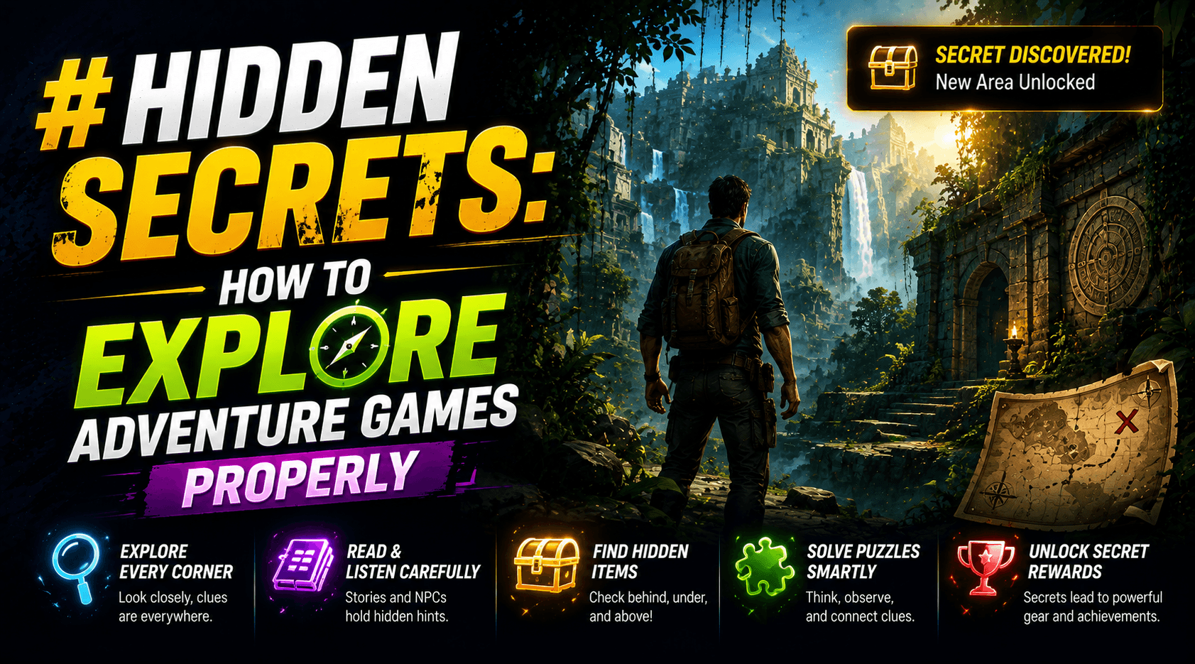 Hidden Secrets: How to Explore Adventure Games Properly