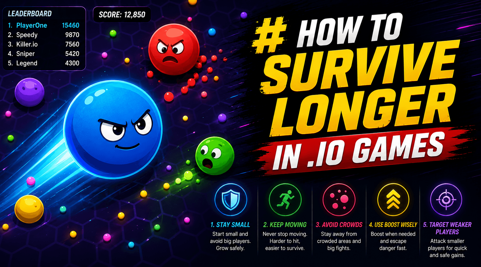 How to Survive Longer in .io Games