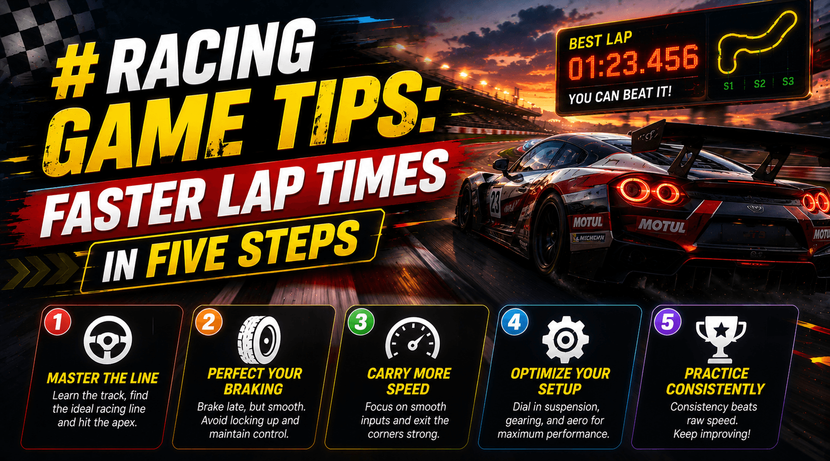 Racing Game Tips: Faster Lap Times in Five Steps